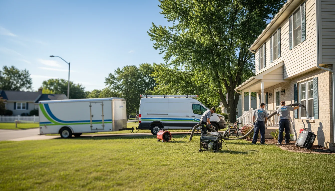 Flooded Basement Restoration And Cleanup With Repair in Christopher, IL near me